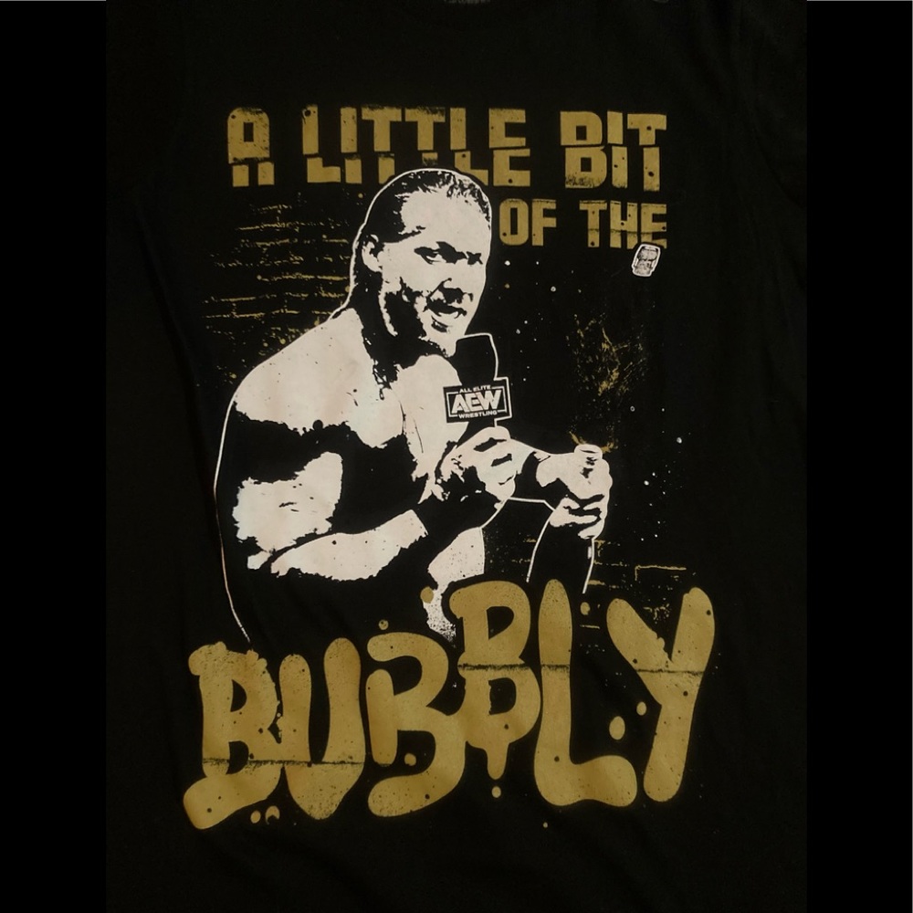 NWT A little bit of the Bubbly Chris Jericho Shirt EXTRA SMALL AEW WRESTLING